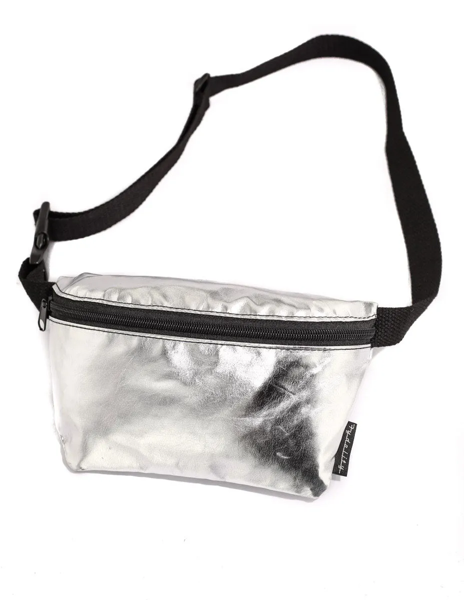 Fanny Pack | Slim |METALLIC LUX Silver