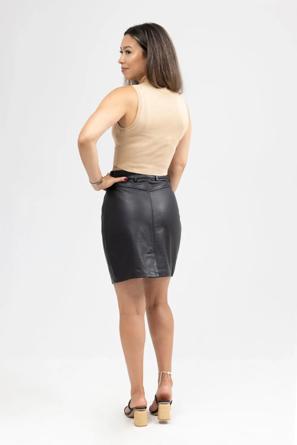 Fashion Leather Pencil Skirt Maddie