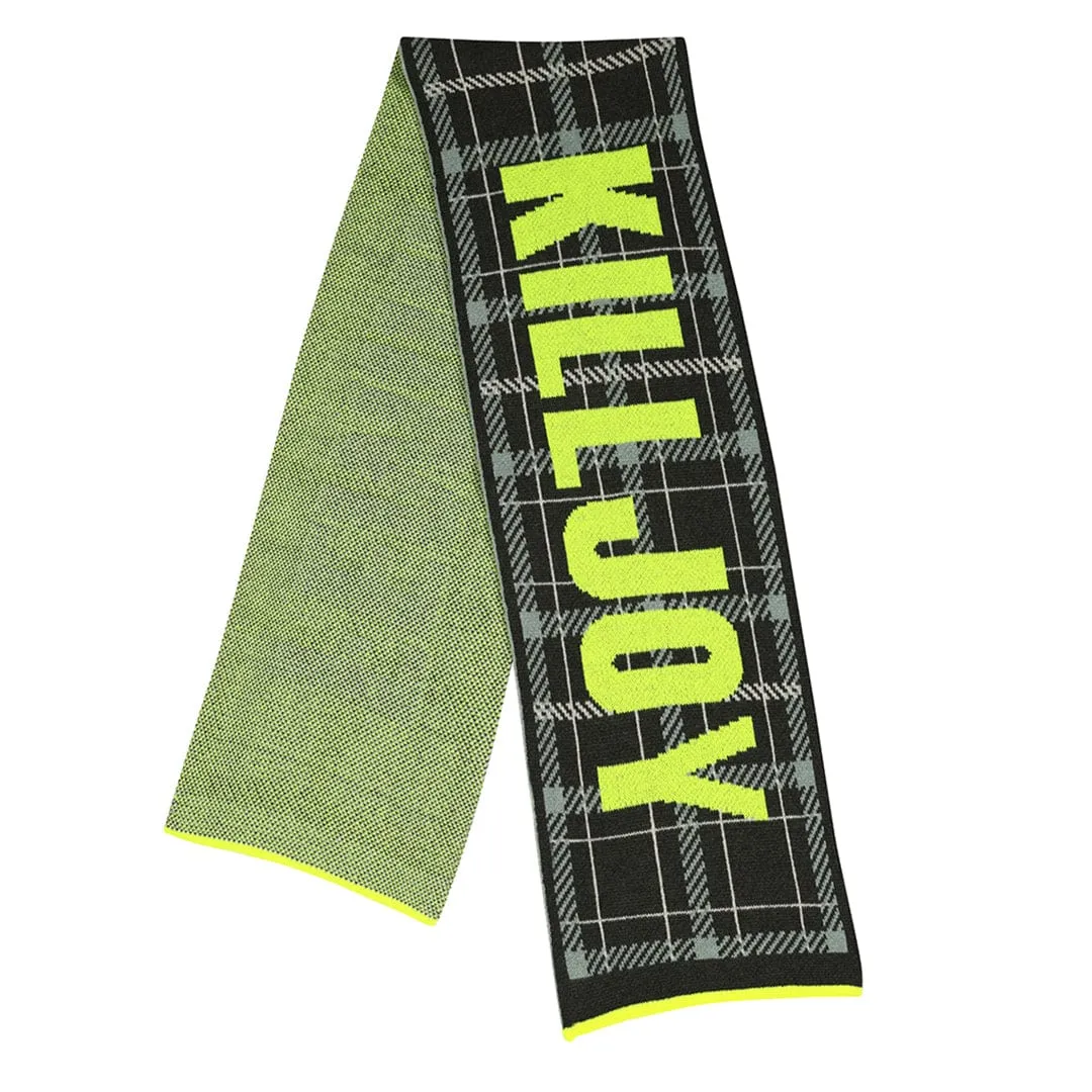 Feminist Killjoy Scarf in Seaweed & Neon Yellow