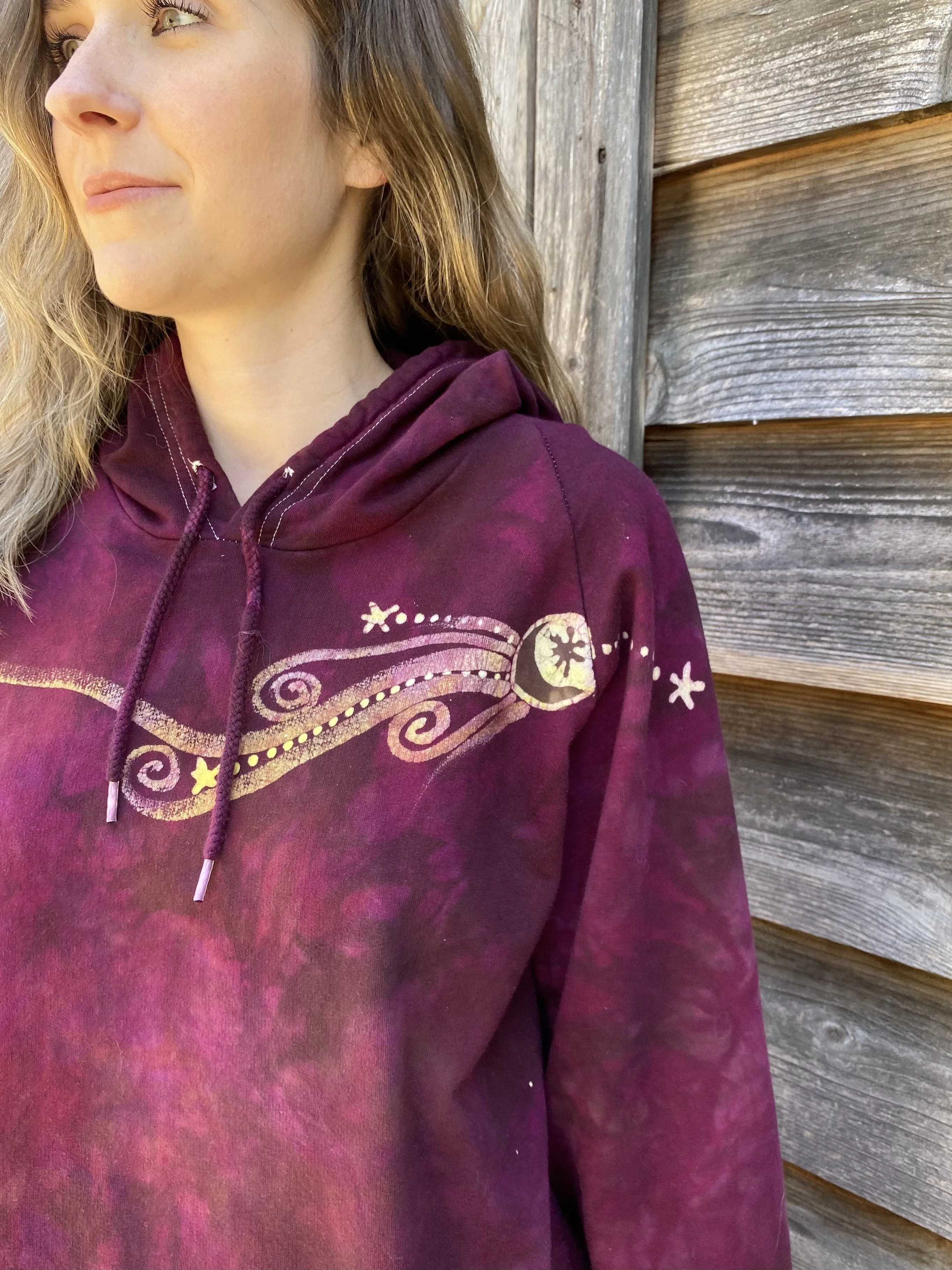 Fire On The Mountain Tree Of Life Pullover Batik Hoodie - Organic Cotton