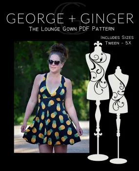 FREE Lounge Gown PDF Sewing Pattern