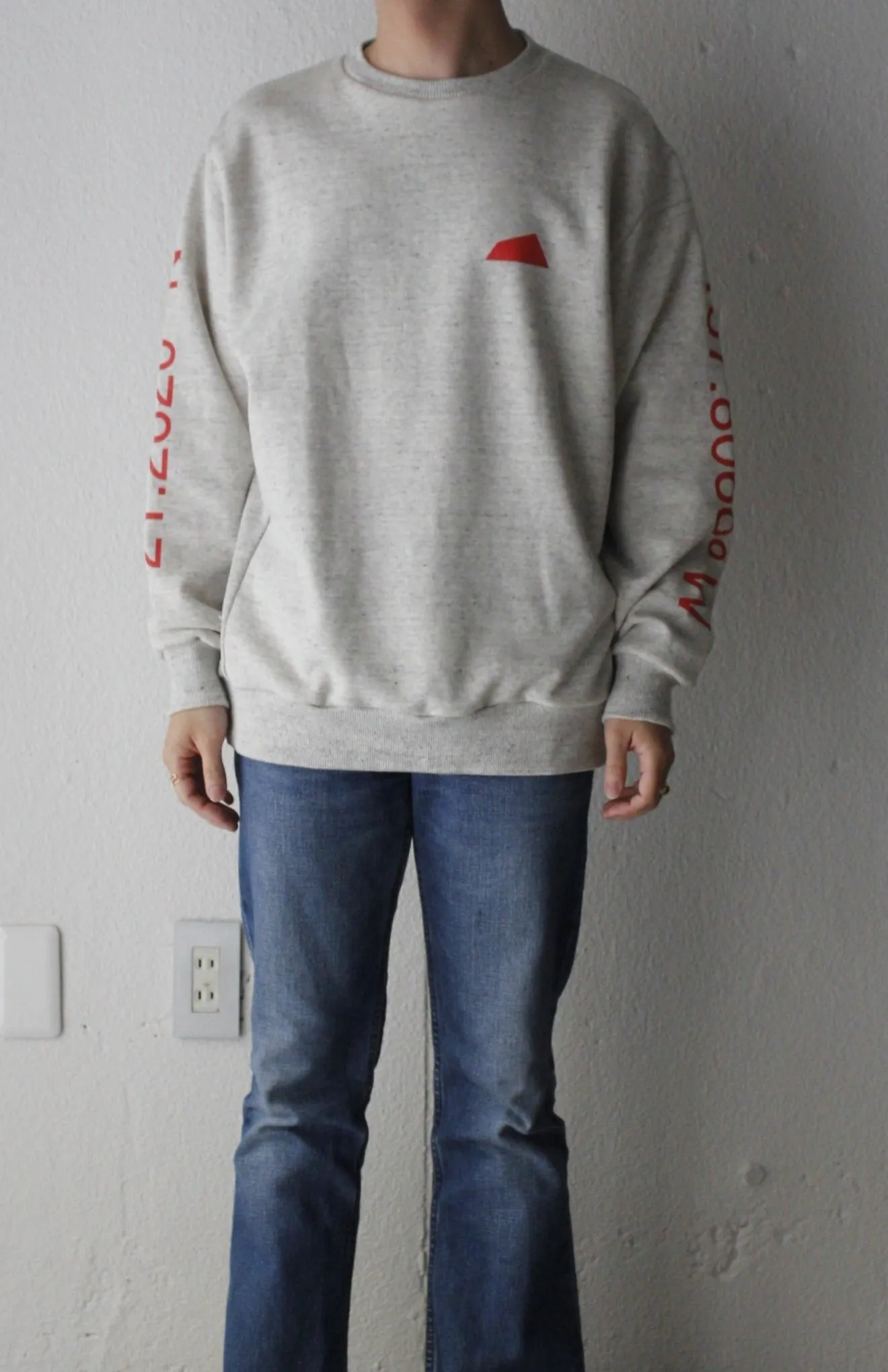 French Terry Crew neck(Lat＆Long)