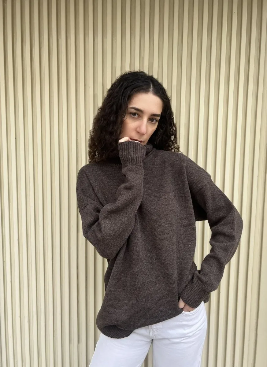 Givéh Hugme Turtleneck Sweater (Coffee)