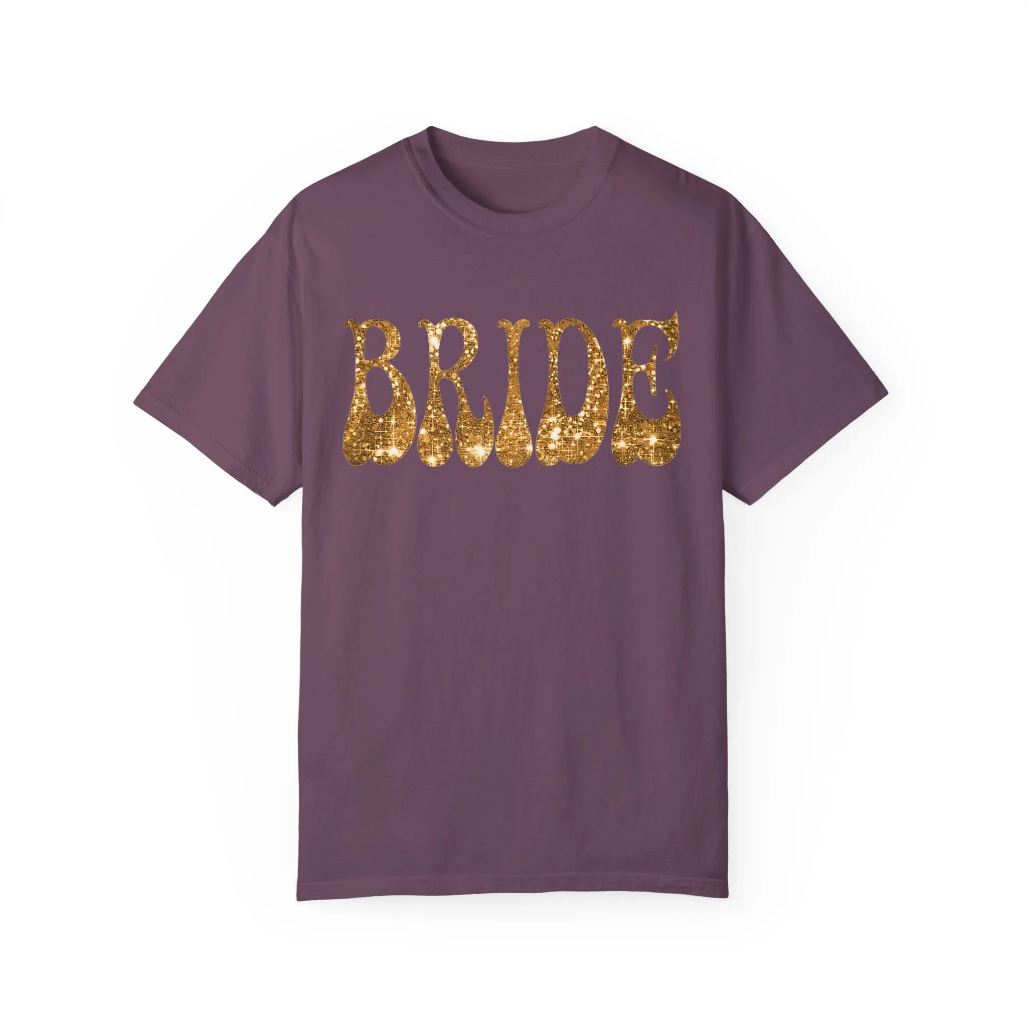 Glitter Gold Print Bride Shirt Comfort Colors®