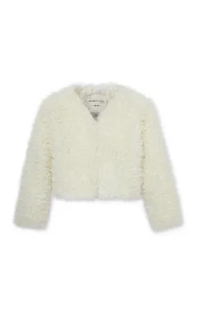 Habitual Pullover Shaggy Fringe Sweater Off-White 5109