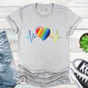 Heartbeat Gay Pride Shirt