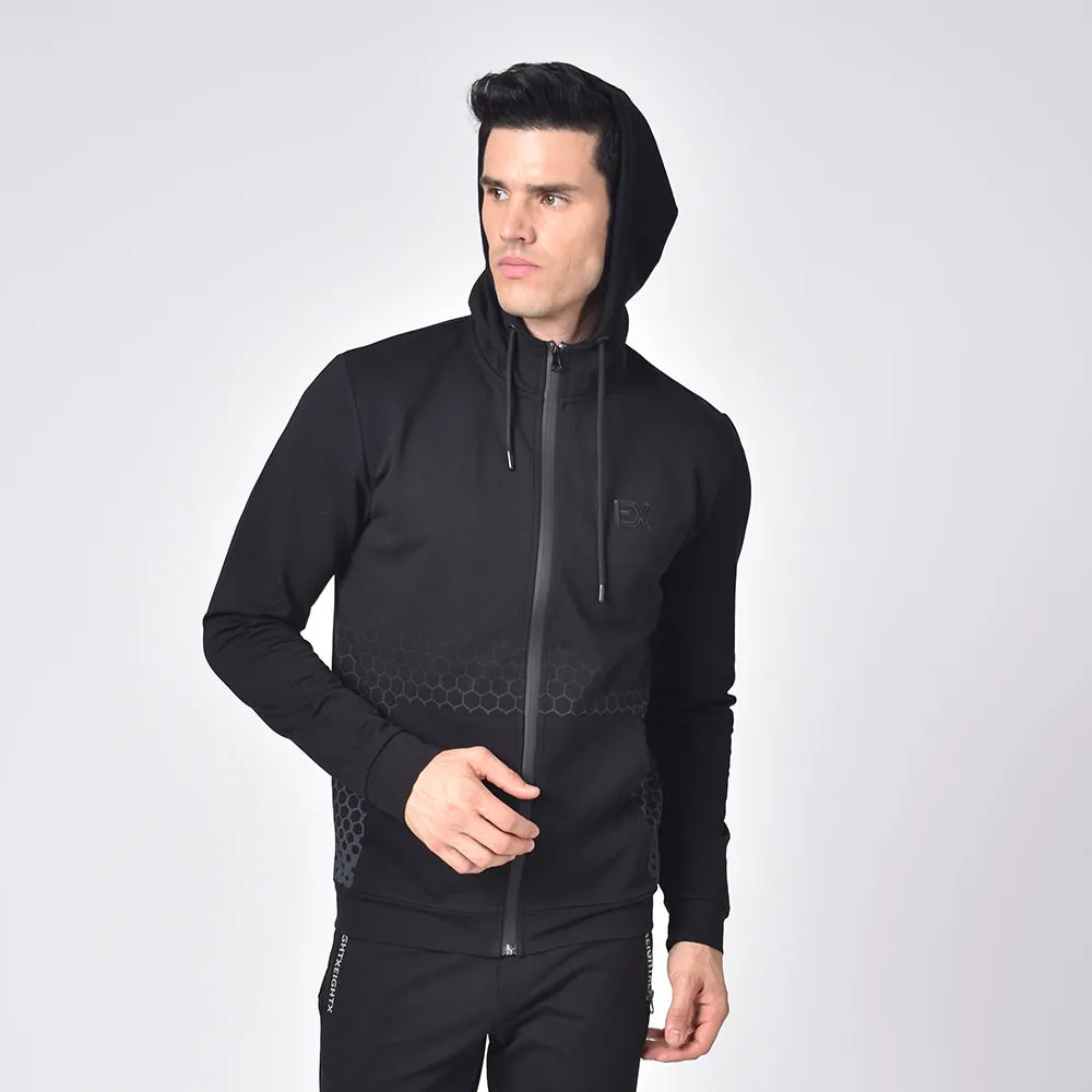 Honeycomb Hooded Running Jacket