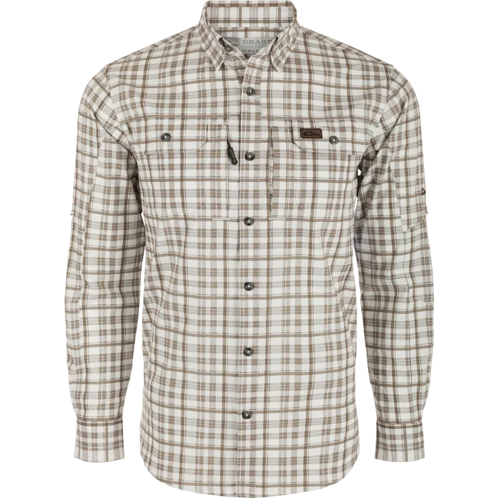 Hunter Creek Window Pane Plaid Long Sleeve Shirt -2 Colors