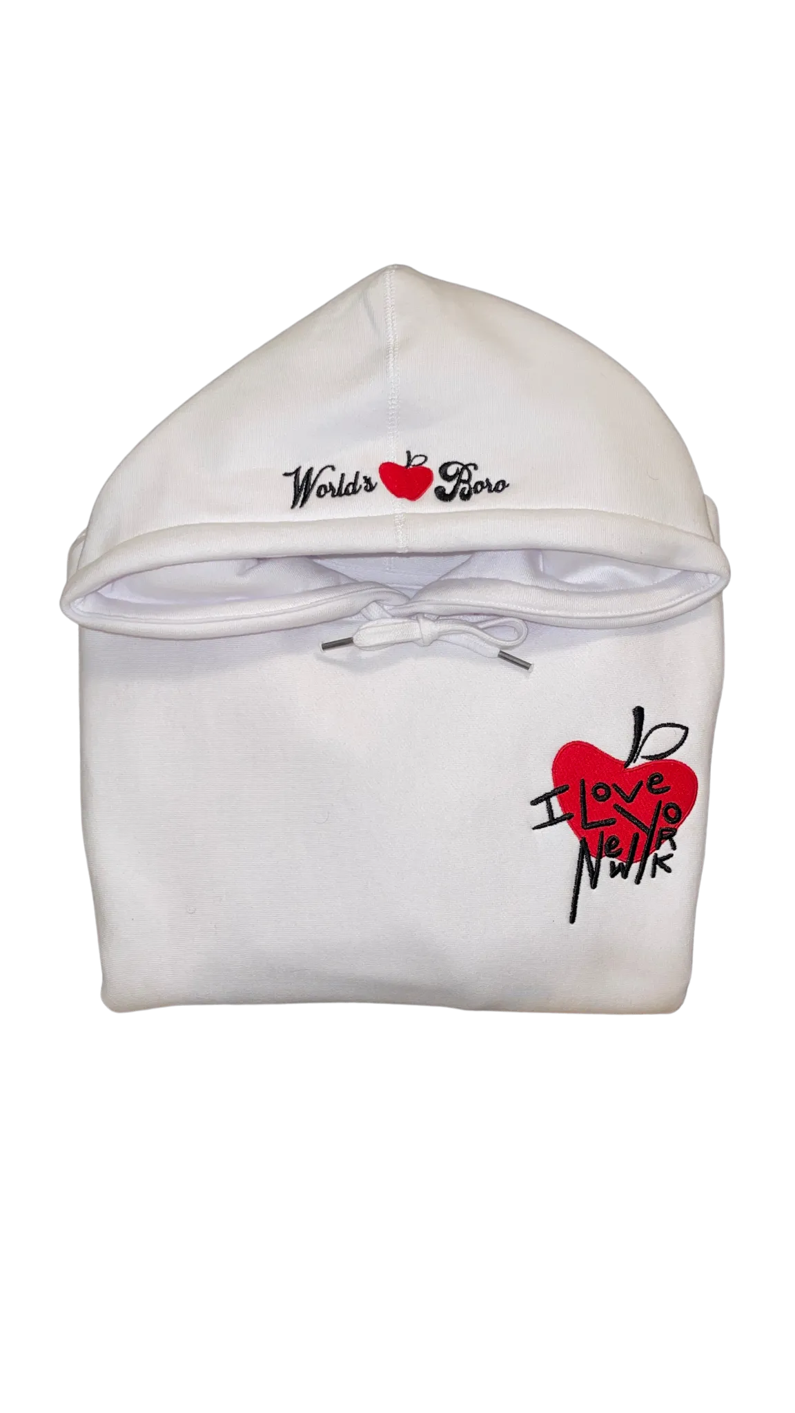 I Love New York White Pullover Hoodie