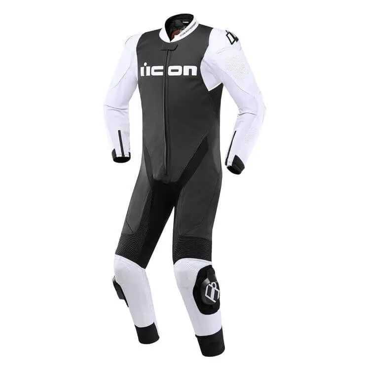 Icon Hypersport Motorcycle Racing Leather Suit