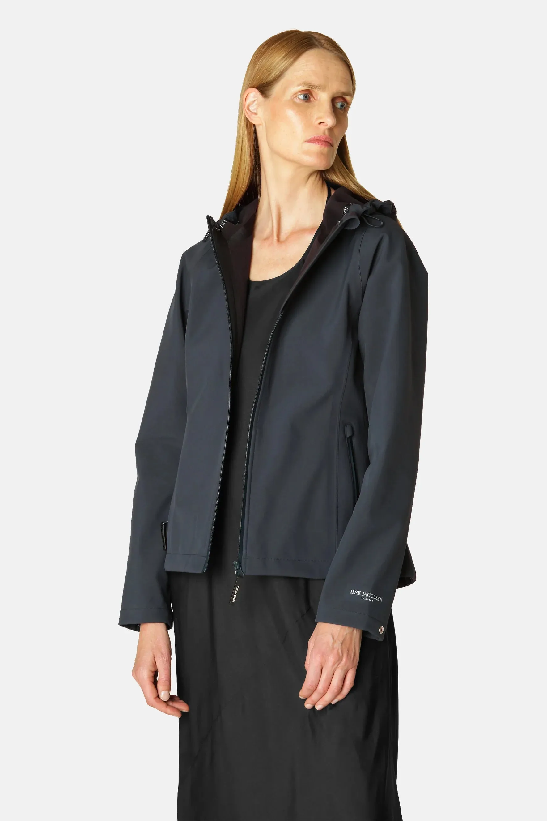 Ilse Jacobsen Short Rain Jacket - Dark Indigo