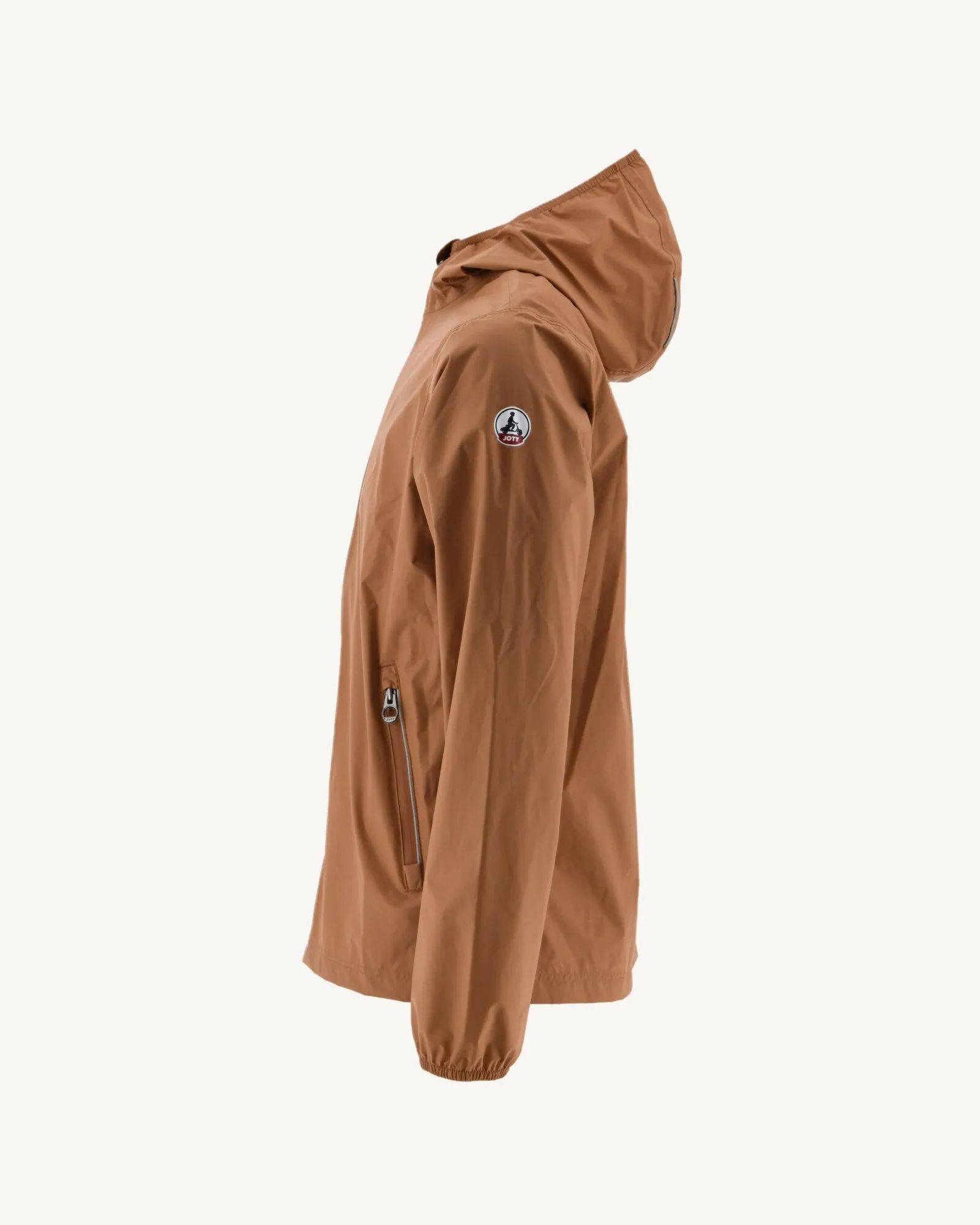 Imperméable à capuche paquetable Camel Manille