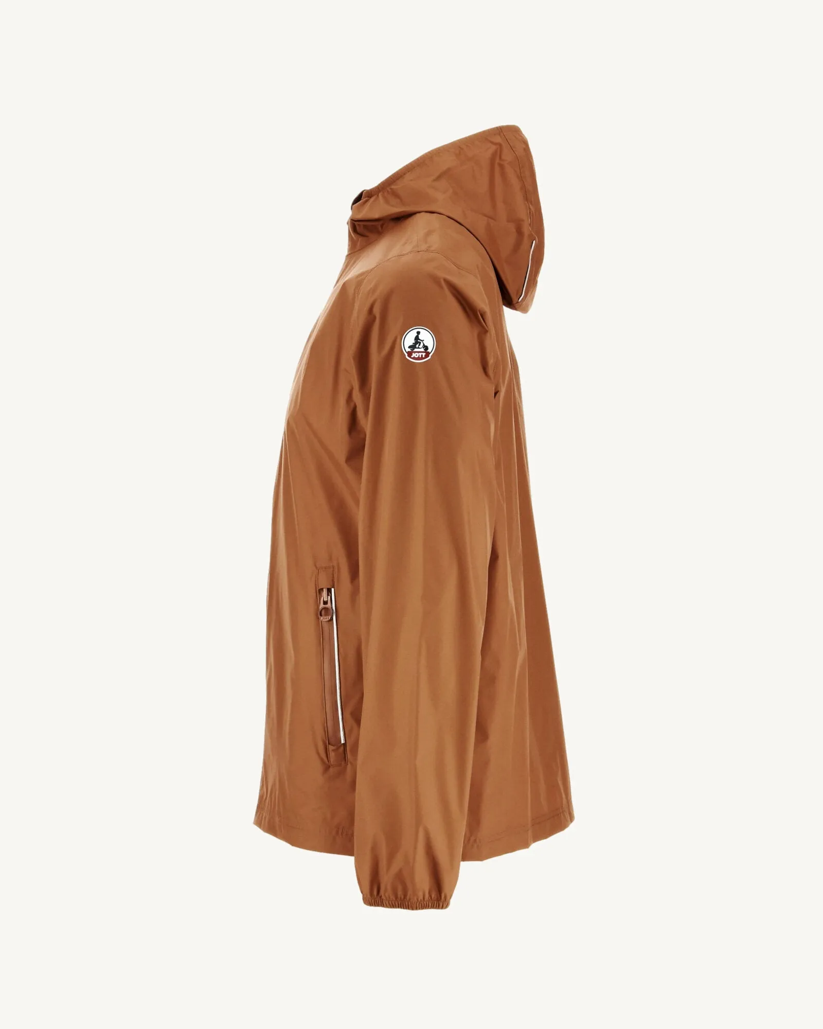 Imperméable à capuche paquetable Caramel Manille