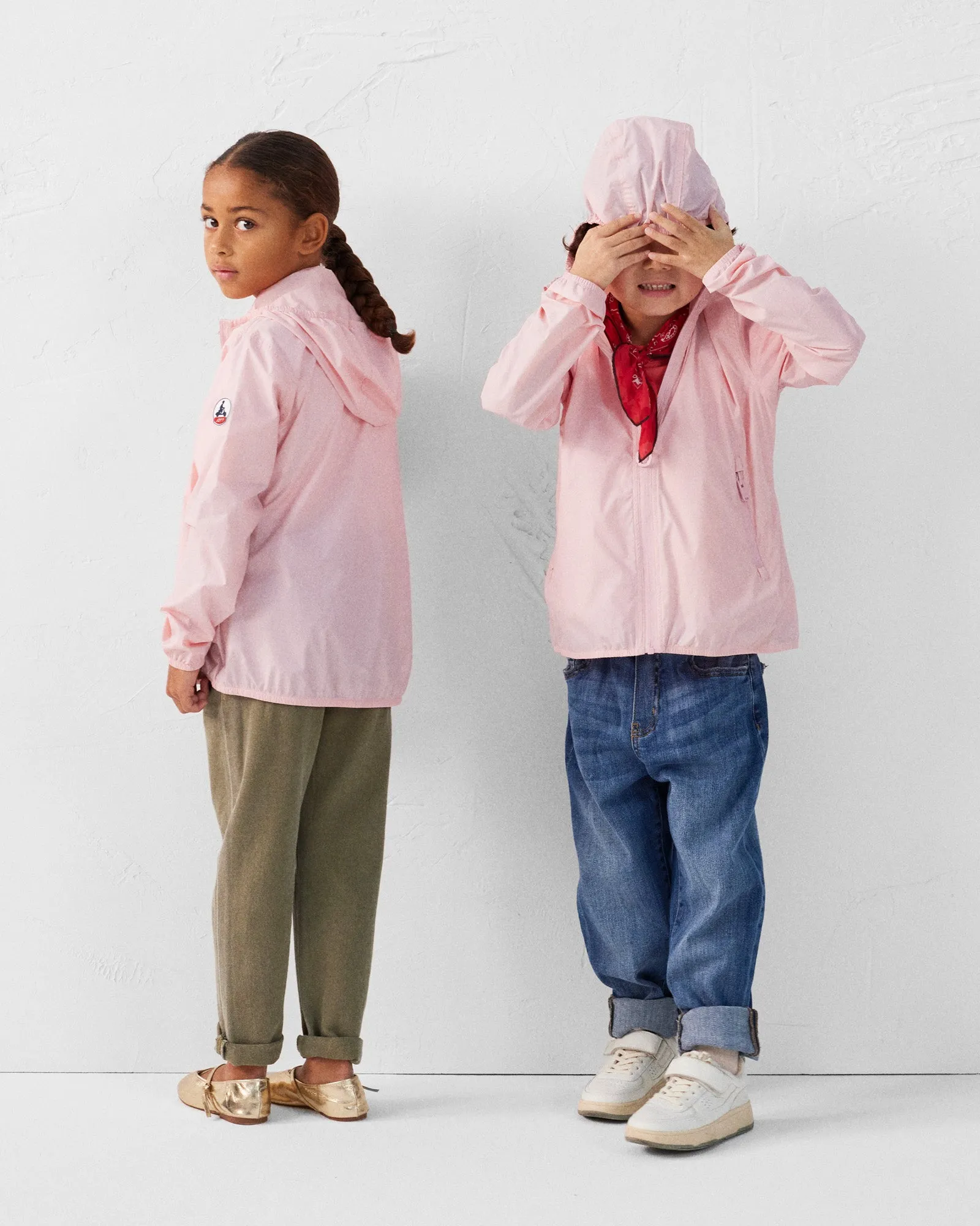 Imperméable enfant paquetable Rose pêche Arran