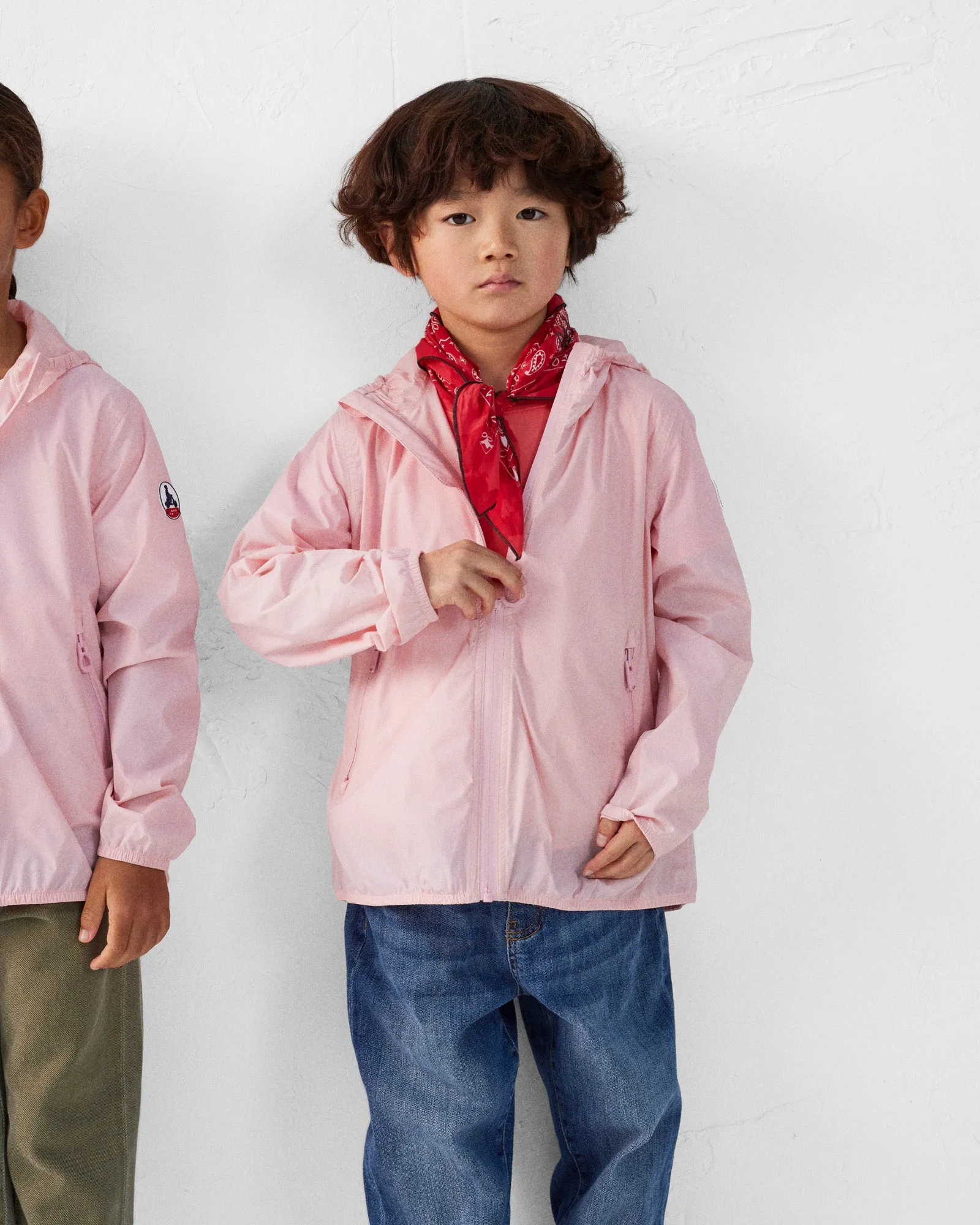 Imperméable enfant paquetable Rose pêche Arran