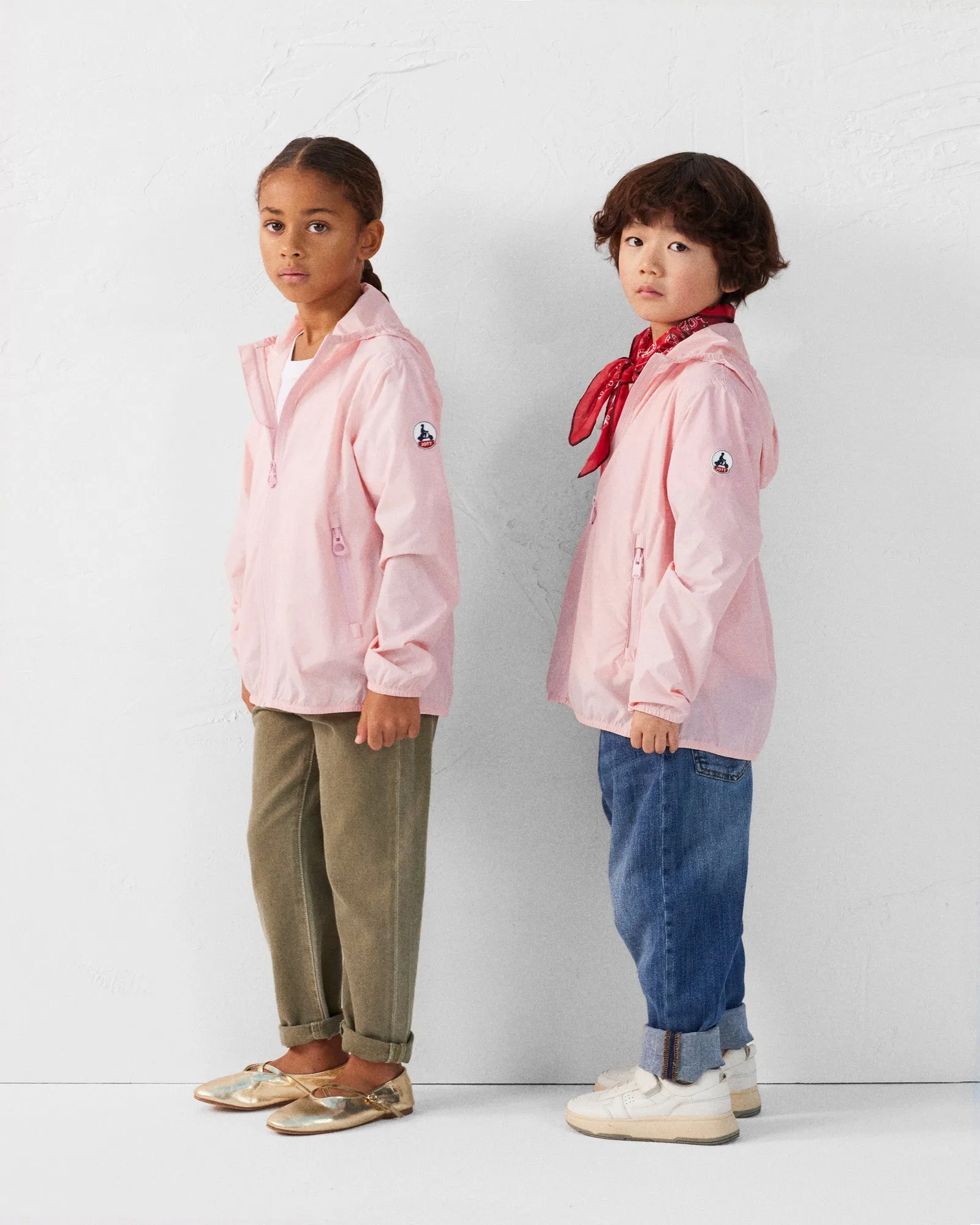 Imperméable enfant paquetable Rose pêche Arran