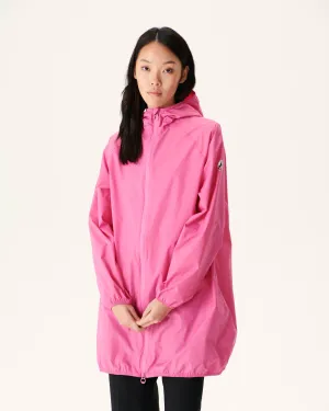 Imperméable long à capuche Rose intense Copenhagen