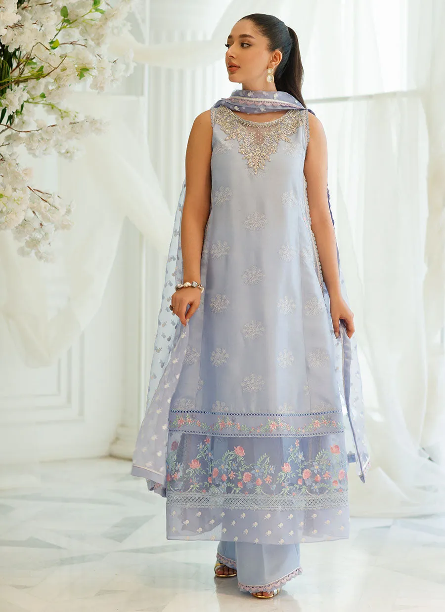 Izmir Periwinkle Shirt and Dupatta