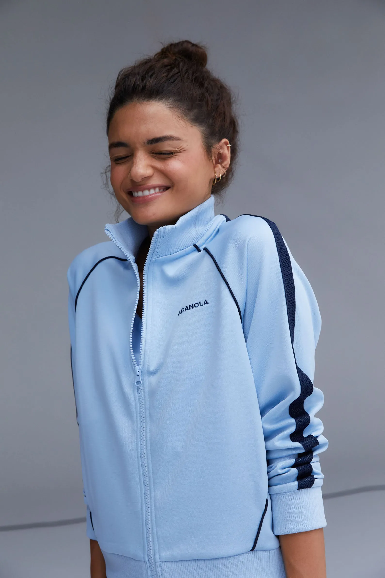 Jersey Track Jacket - Powder Blue