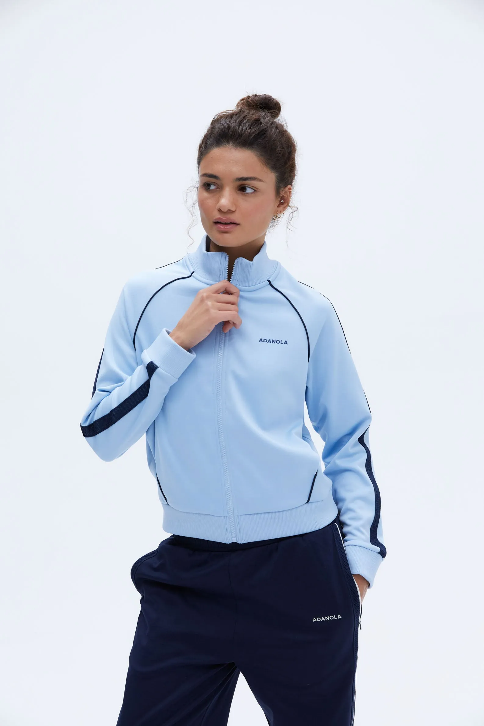 Jersey Track Jacket - Powder Blue