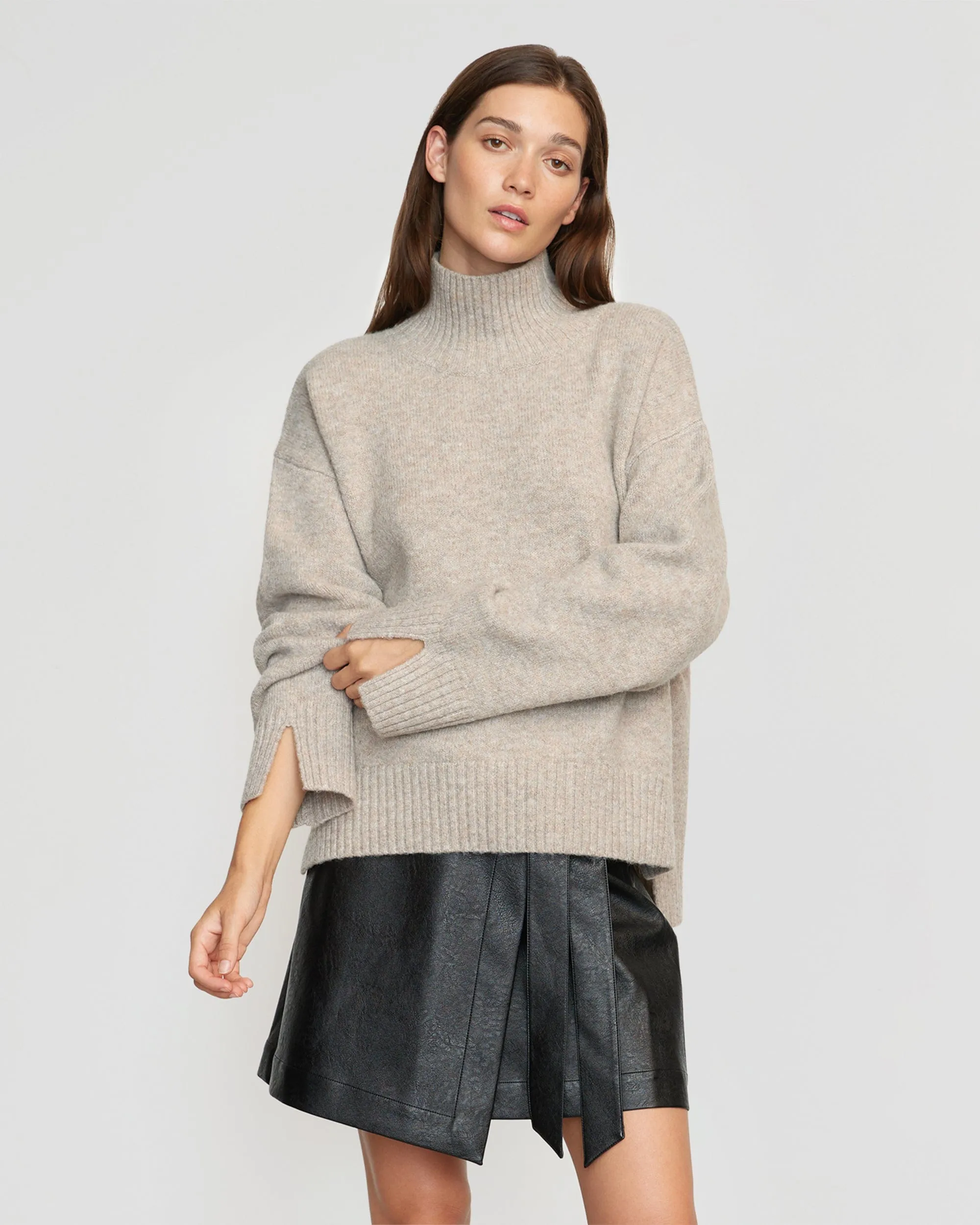 Karlie Oversized Turtleneck Sweater