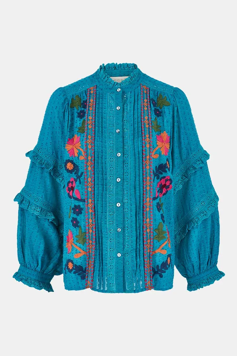 Keoni Embroidered Top