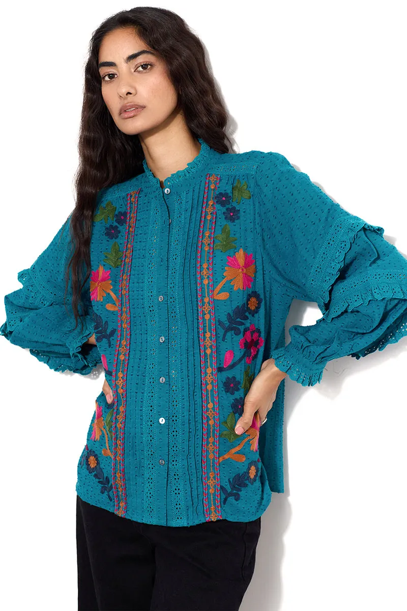 Keoni Embroidered Top