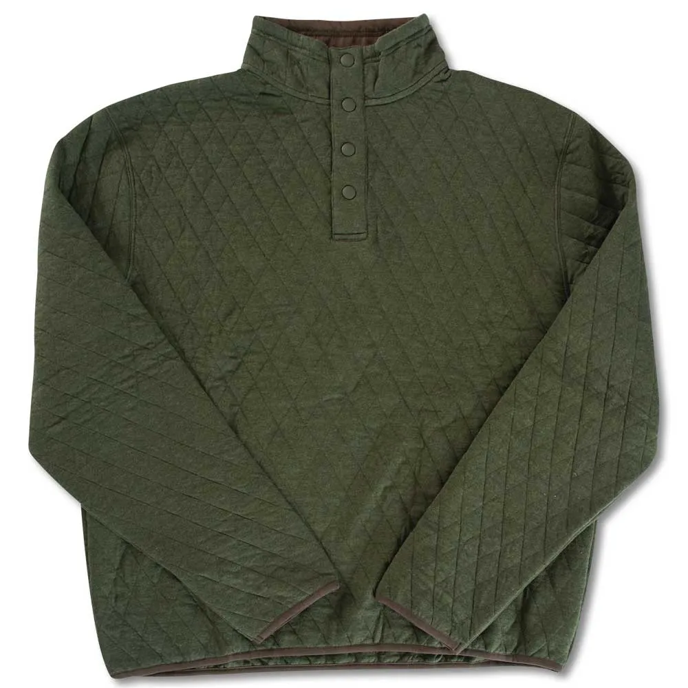 Kevin's Quilted Snap Mock Pullover