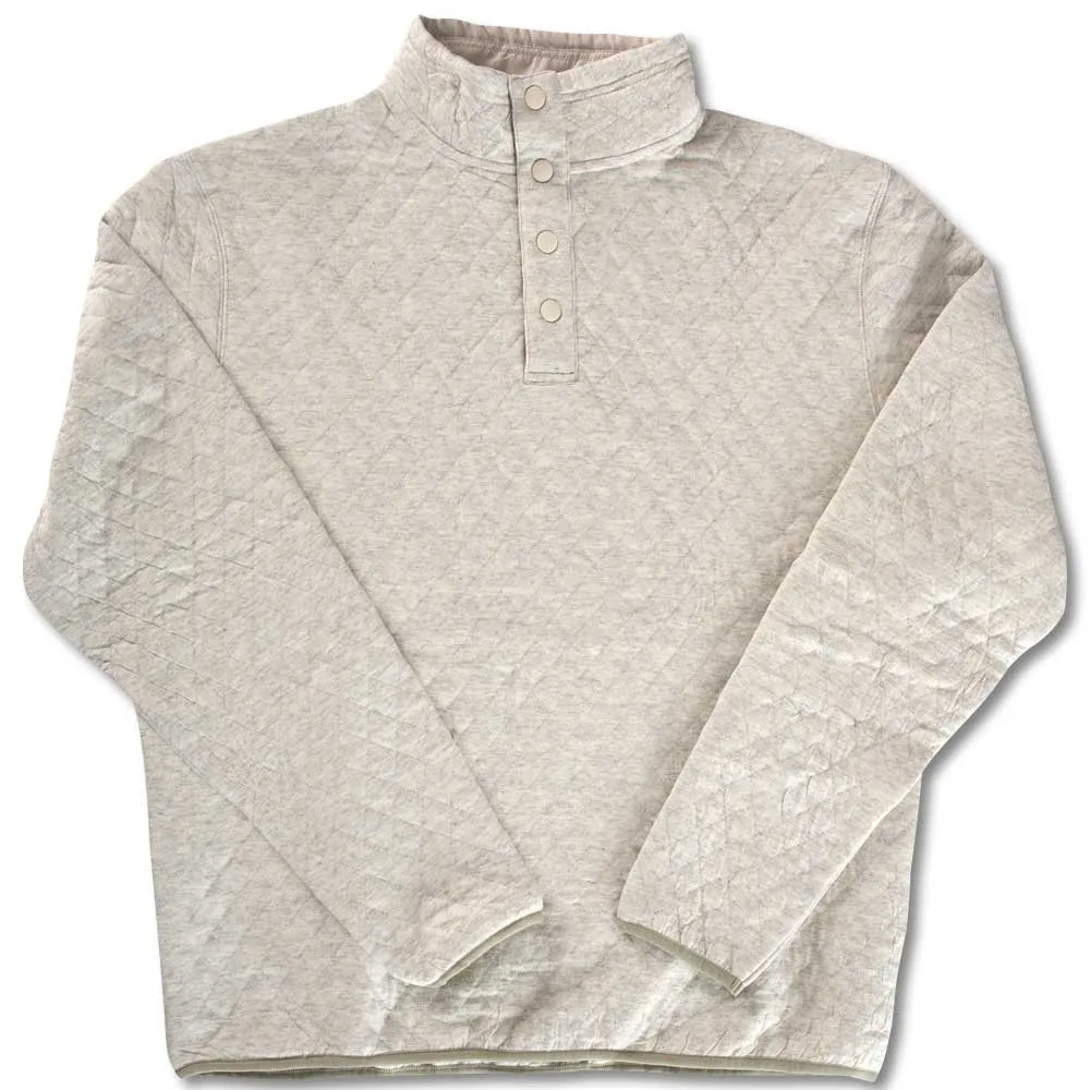 Kevin's Quilted Snap Mock Pullover