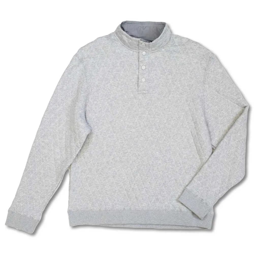 Kevin's Quilted Snap Mock Pullover