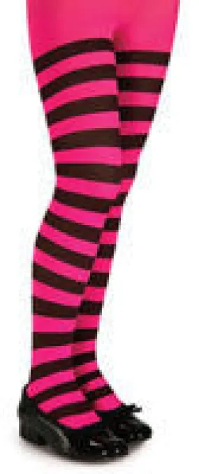 Kids Pink & Black Tights