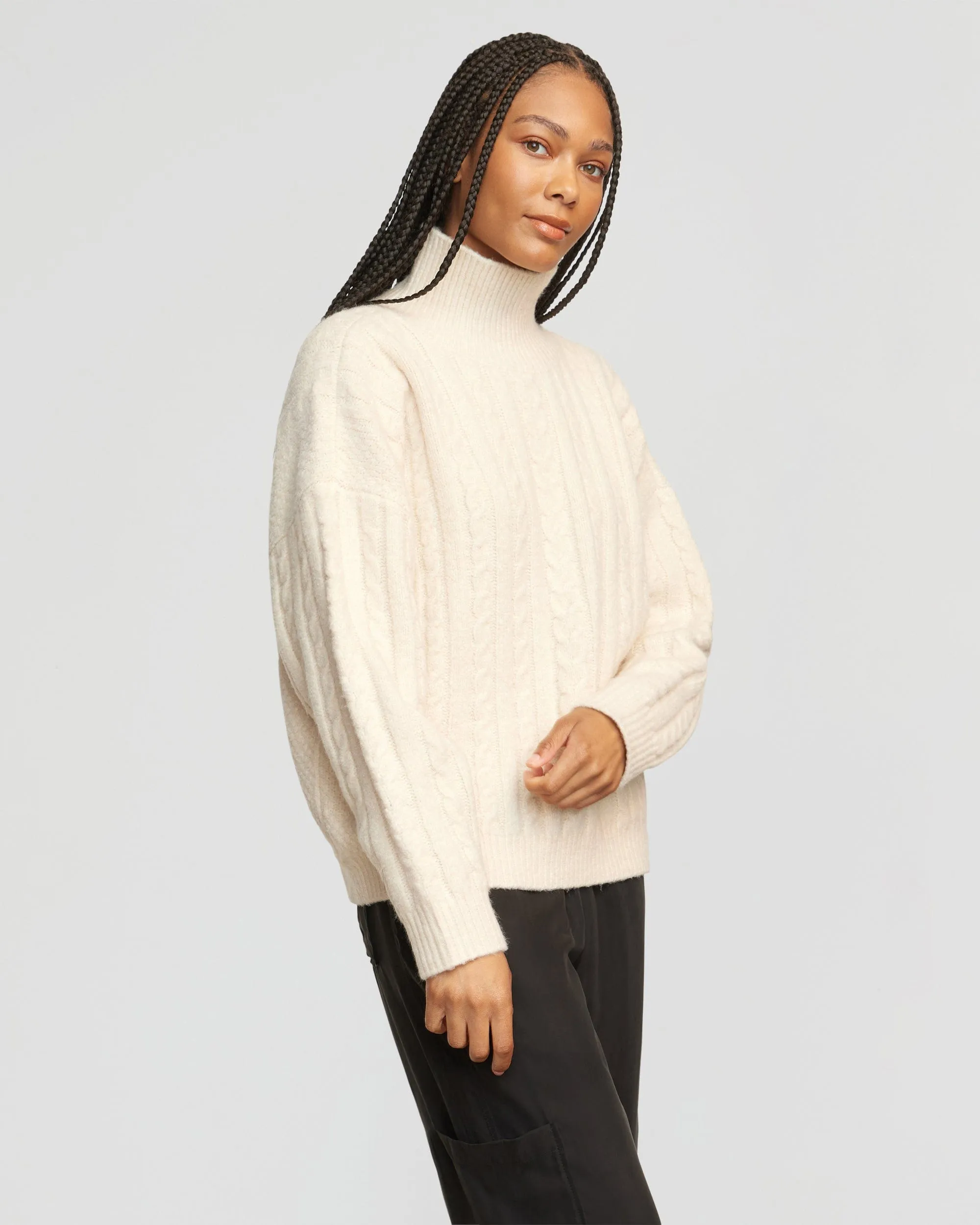 Liam Chunky Cable Knit Sweater