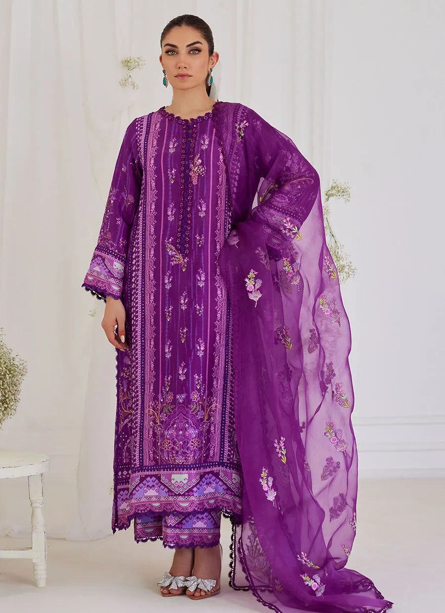 Ligia Plum Shirt And Dupatta