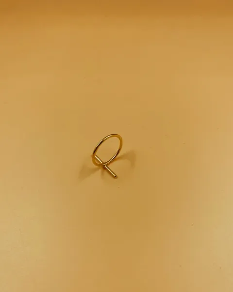 Line Bar Ring | 18kt Solid Gold