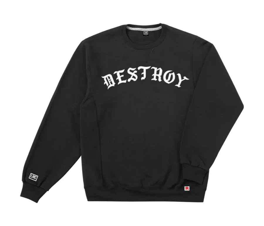 LOSER SAVAGE WICKING CREW FLEECE BLACK