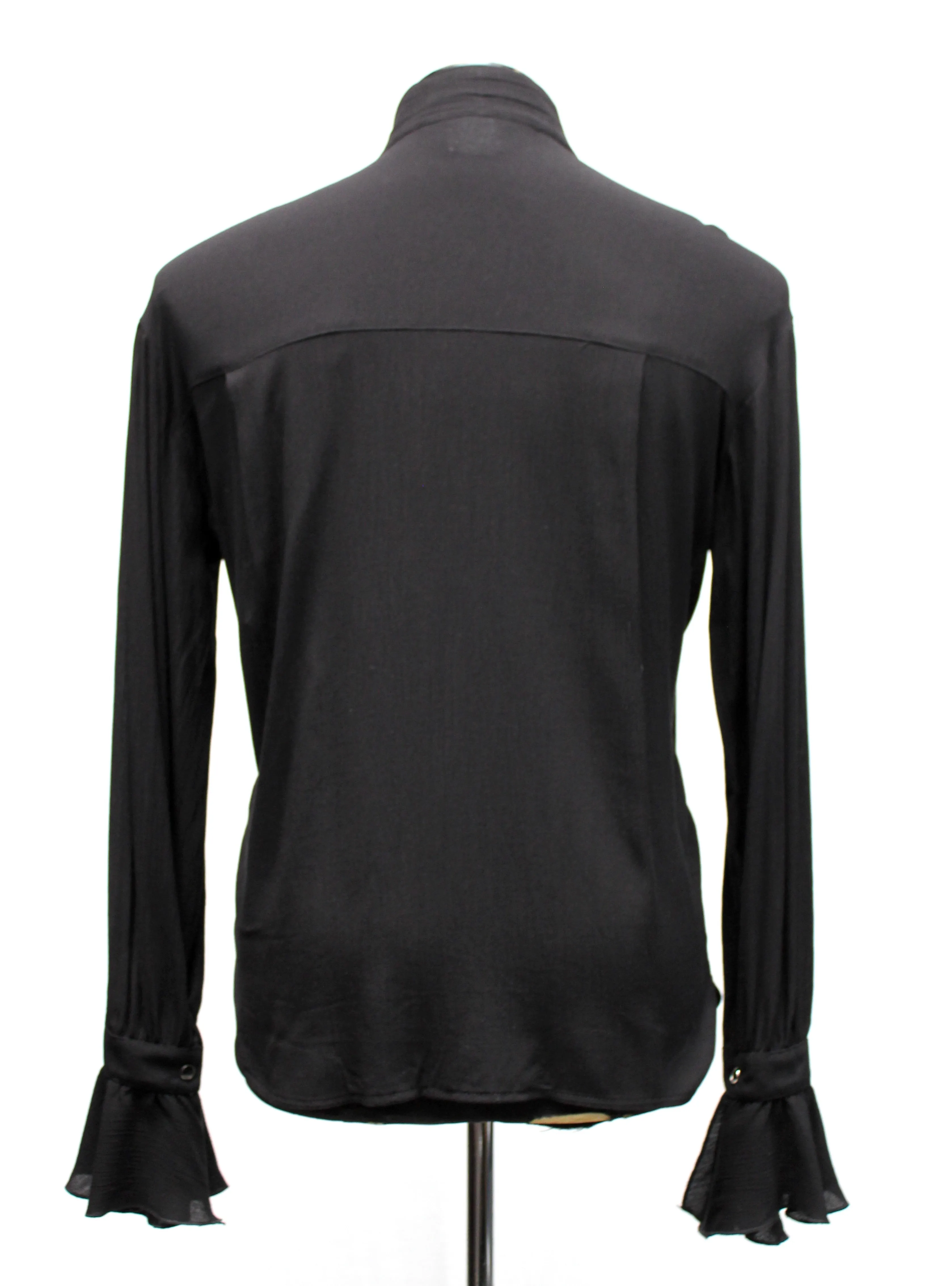 LOUIS XIV SHIRT - BLACK GABARDINE