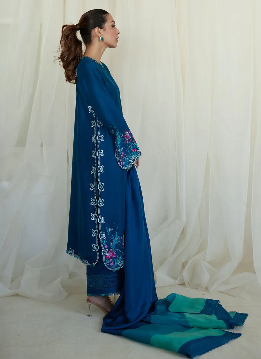 Lumira Teal Shirt and Dupatta