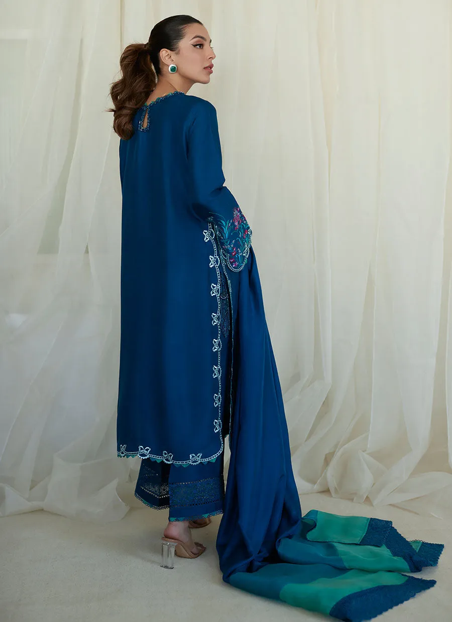 Lumira Teal Shirt and Dupatta