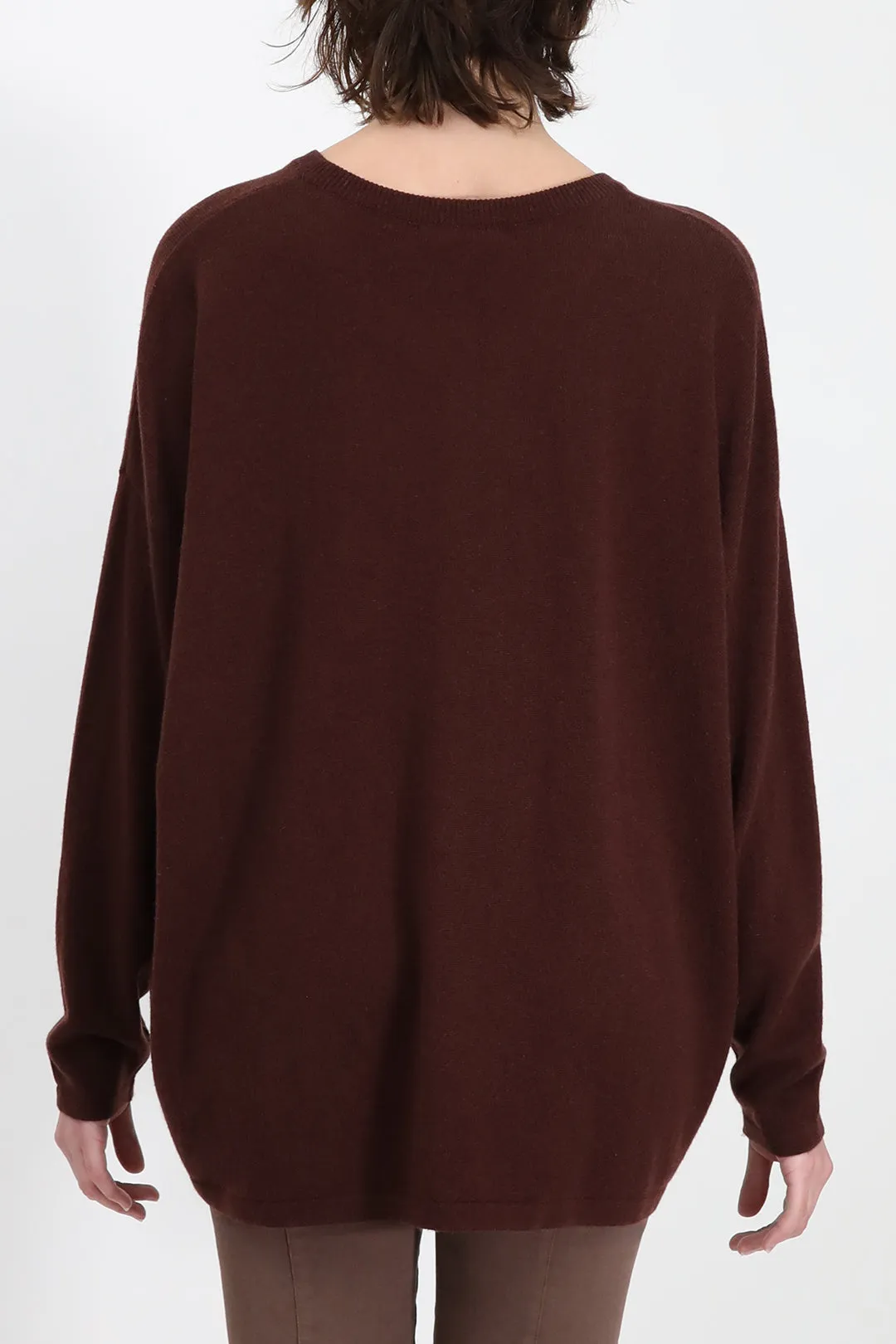 MARLOW OVERSIZED BOXY CREW IN CASHMERE BLEND