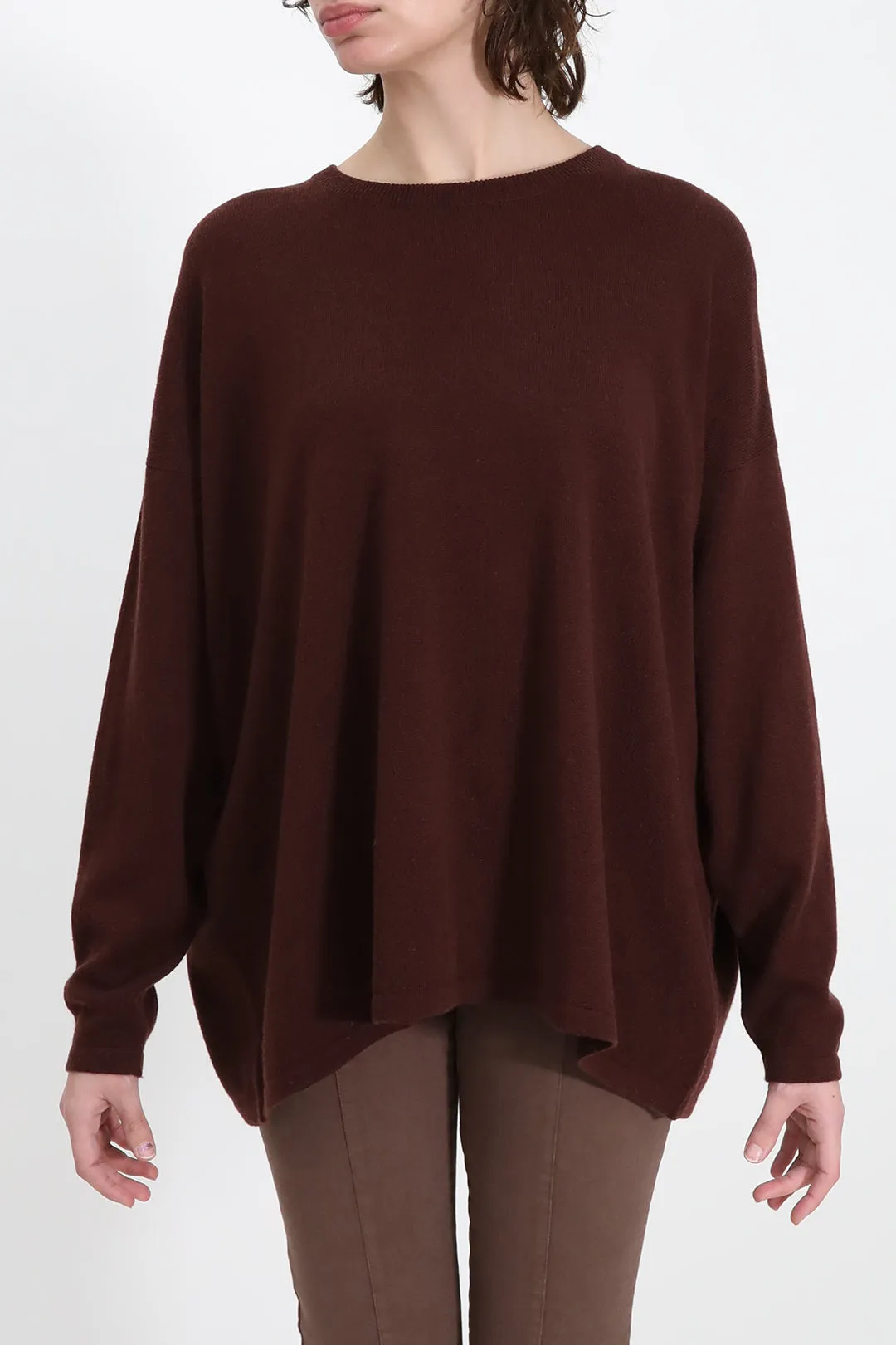 MARLOW OVERSIZED BOXY CREW IN CASHMERE BLEND