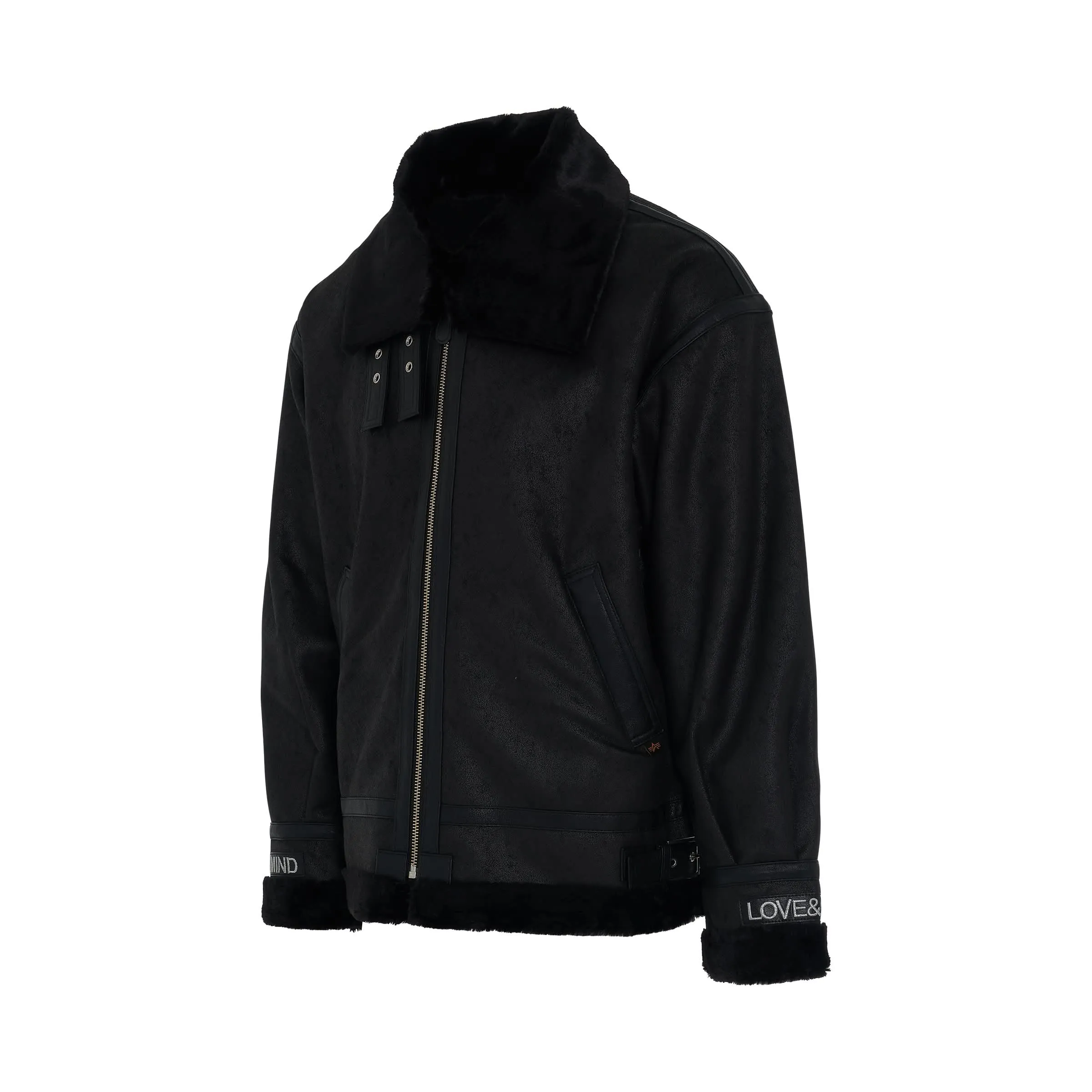 Mastermind x Alpha Industries Coat in Black