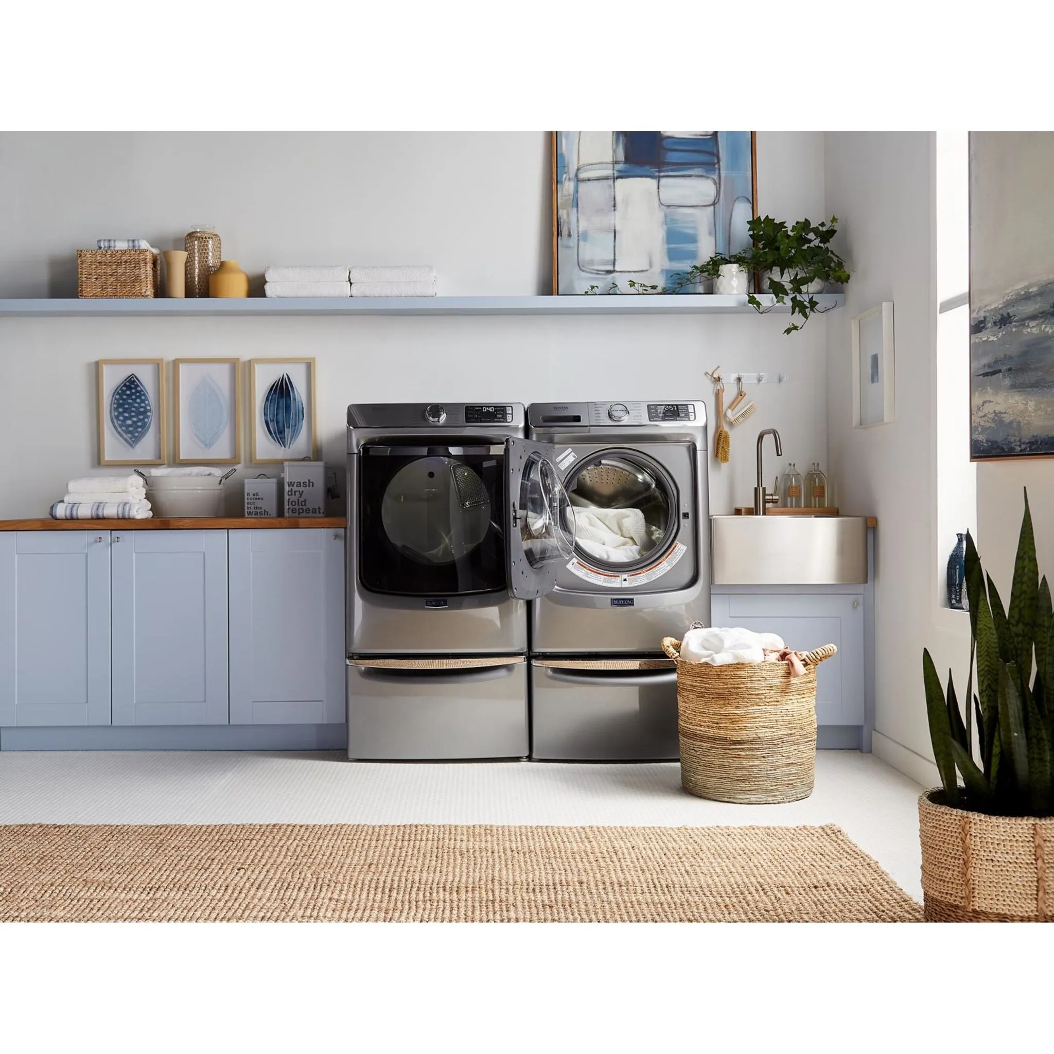 Maytag Smart Front Load Electric Dryer with Extra Power and Advanced Moisture Sensing with industry-exclusive extra moisture sensor - 7.3 cu. ft. (YMED8630HC)