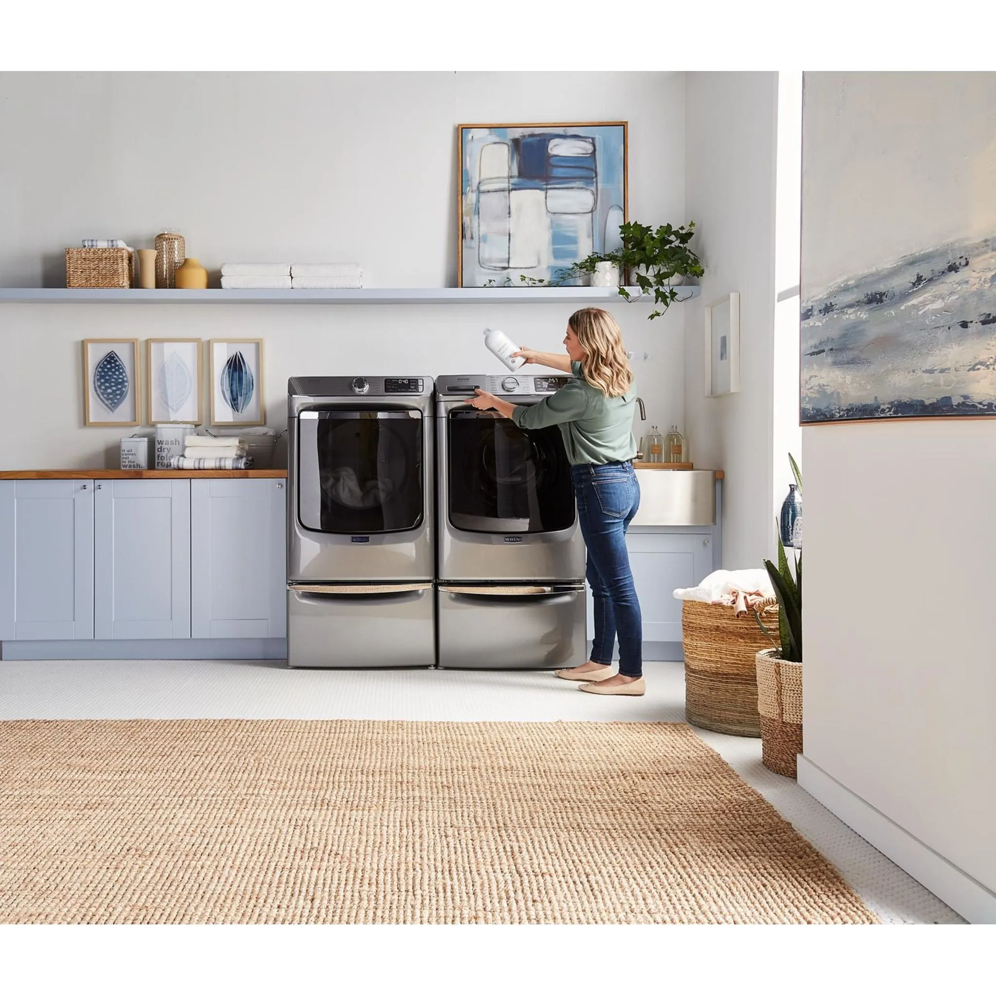 Maytag Smart Front Load Electric Dryer with Extra Power and Advanced Moisture Sensing with industry-exclusive extra moisture sensor - 7.3 cu. ft. (YMED8630HC)