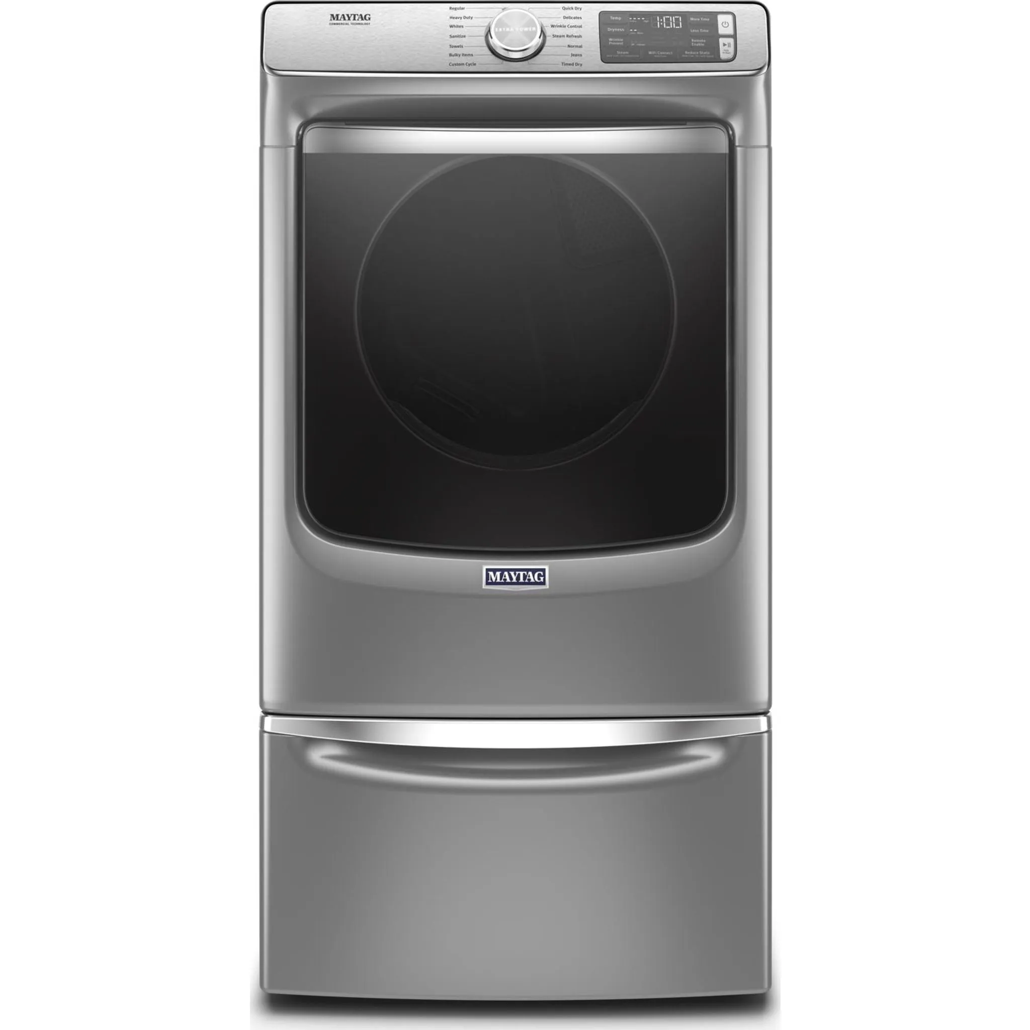 Maytag Smart Front Load Electric Dryer with Extra Power and Advanced Moisture Sensing with industry-exclusive extra moisture sensor - 7.3 cu. ft. (YMED8630HC)