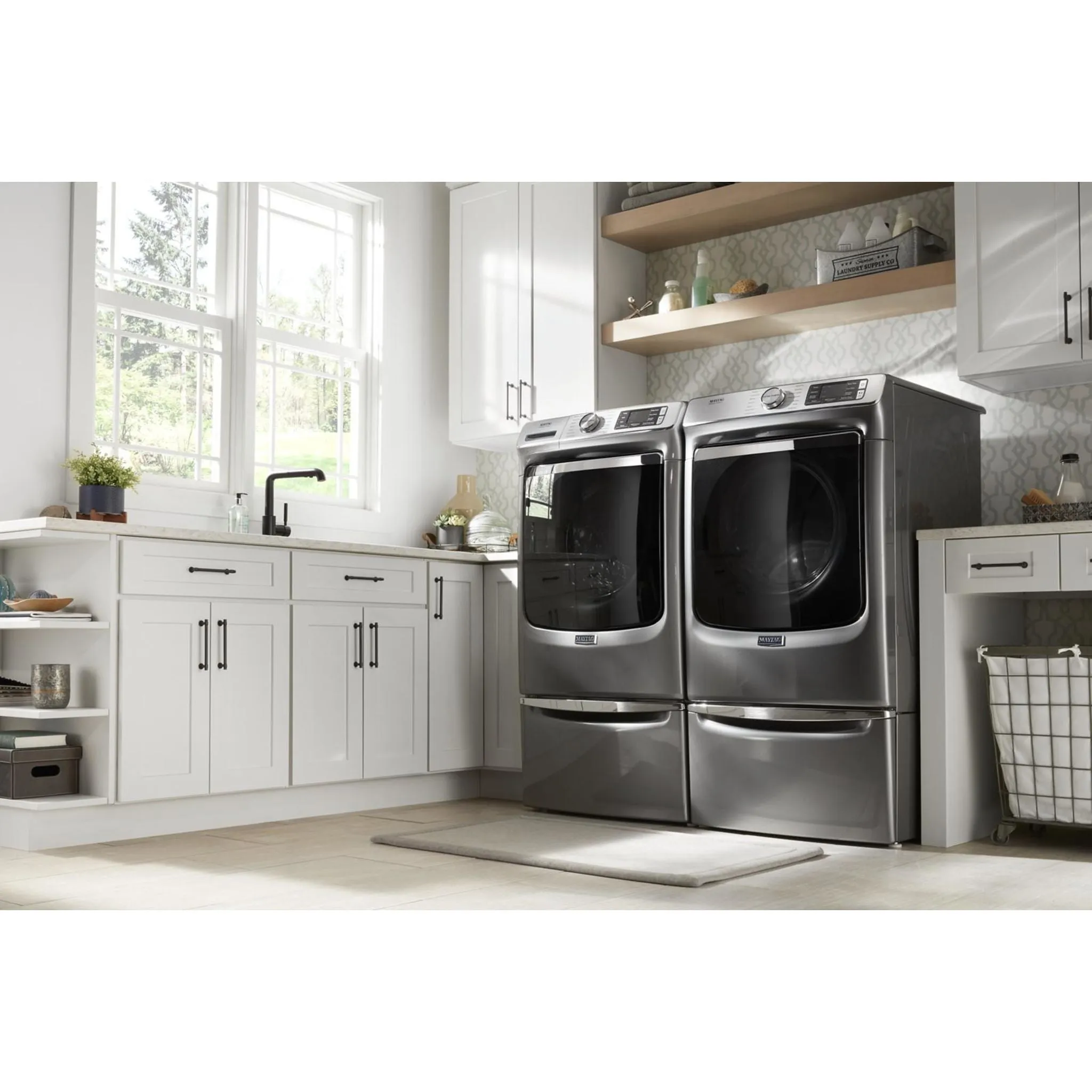 Maytag Smart Front Load Electric Dryer with Extra Power and Advanced Moisture Sensing with industry-exclusive extra moisture sensor - 7.3 cu. ft. (YMED8630HC)