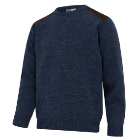 Melrose II Crew Neck Pullover - Storm Blue by Hoggs of Fife