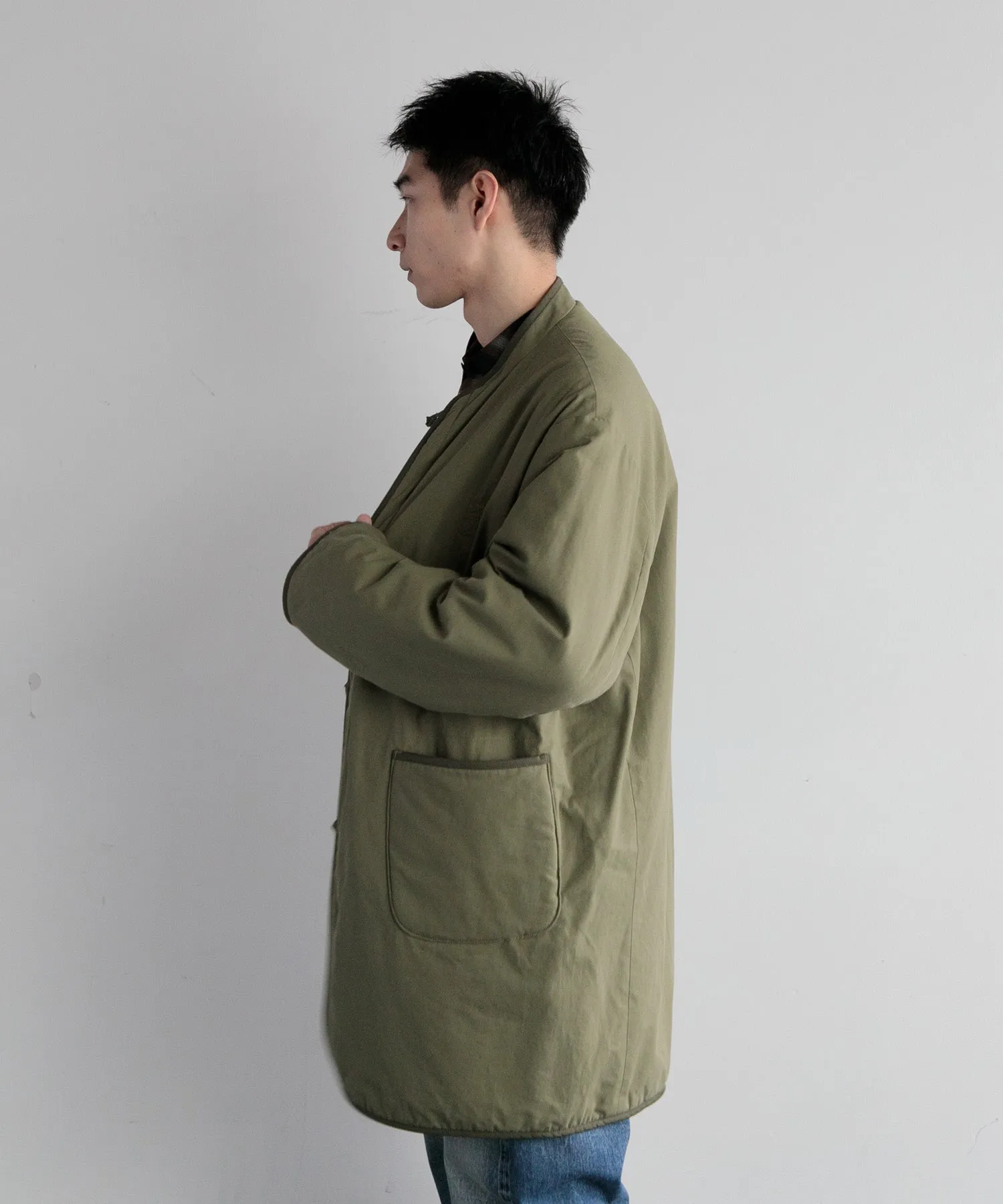 【MEN】ARMY TWILL BROKEN TWILL REVERSIBLE COAT