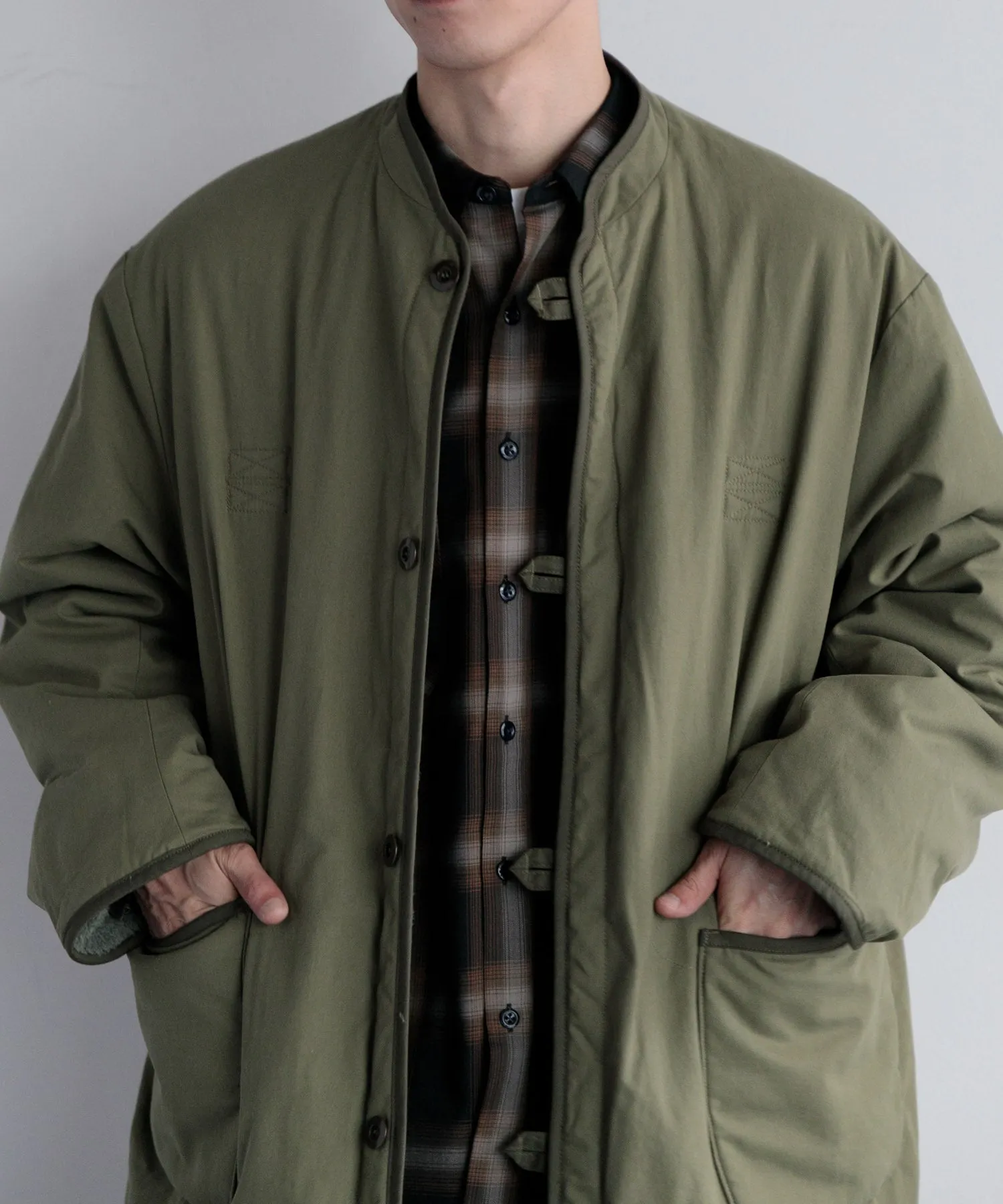 【MEN】ARMY TWILL BROKEN TWILL REVERSIBLE COAT