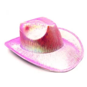 Metallic Light Pink Cowboy/Cowgirl Hat