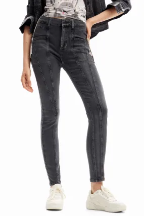 Metallic Push-Up Skinny Jeans By Desigual